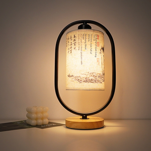 Minimalist Nordic table lamp with warm ambient light