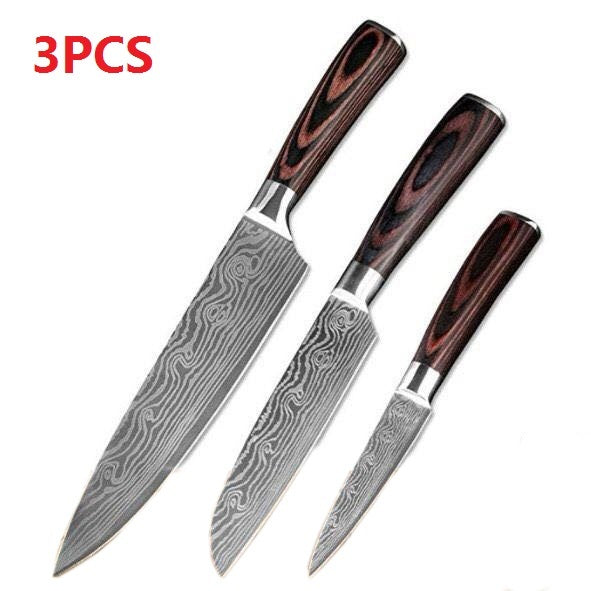 Pro Chef Knife Set — 6 or 8 Piece Kitchen Collection