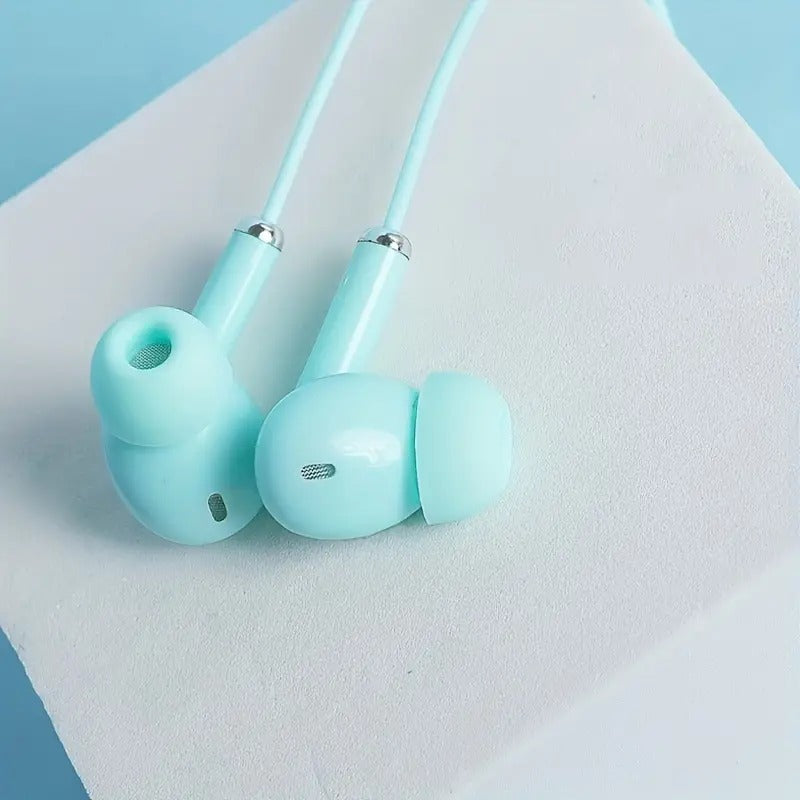 Macaron Hue Wired Earbuds with Noise Canceling Mic