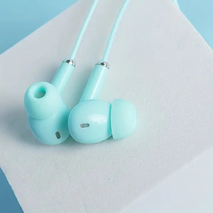 Macaron Hue Wired Earbuds — Noise Cancelling Mic & Crystal Clear Sound