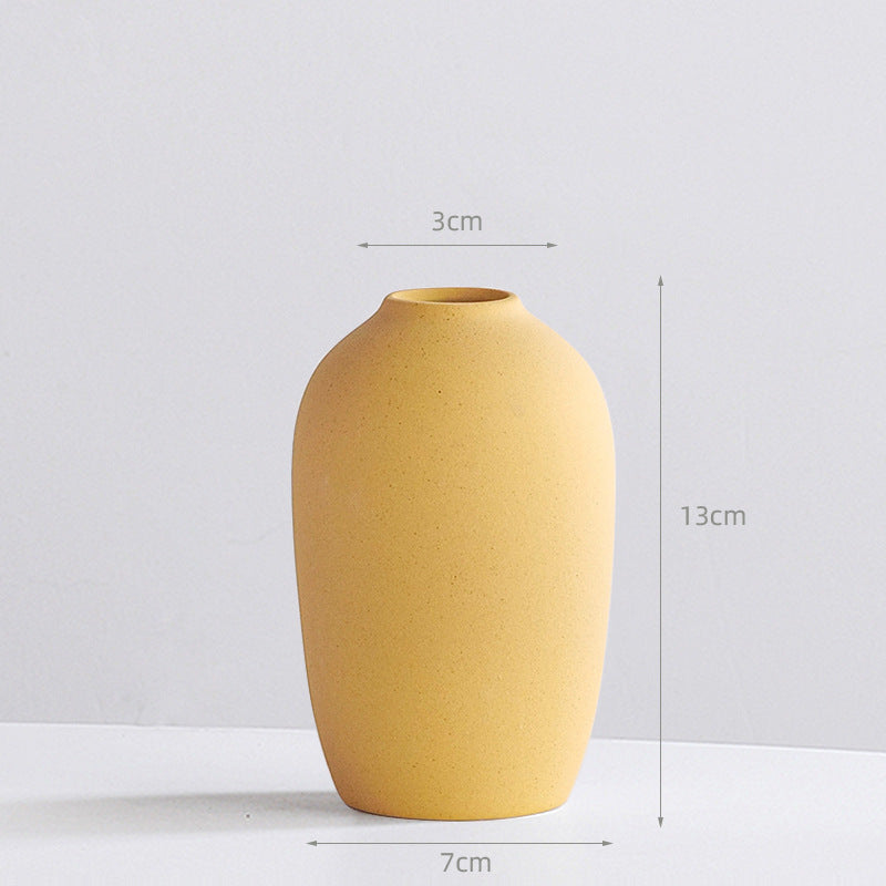 Jarrón Nórdico de Cerámica Creativo para la Decoración del Hogar