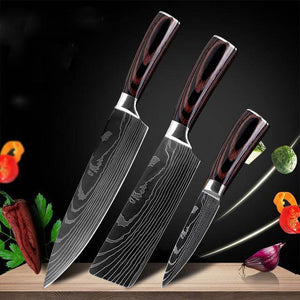 Pro Chef Knife Set — 6 or 8 Piece Kitchen Collection