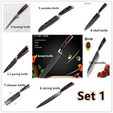 Pro Chef Knife Set — 6 or 8 Piece Kitchen Collection