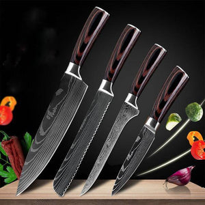 Pro Chef Knife Set — 6 or 8 Piece Kitchen Collection