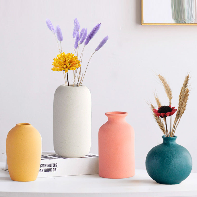 Jarrón Nórdico de Cerámica Creativo para la Decoración del Hogar