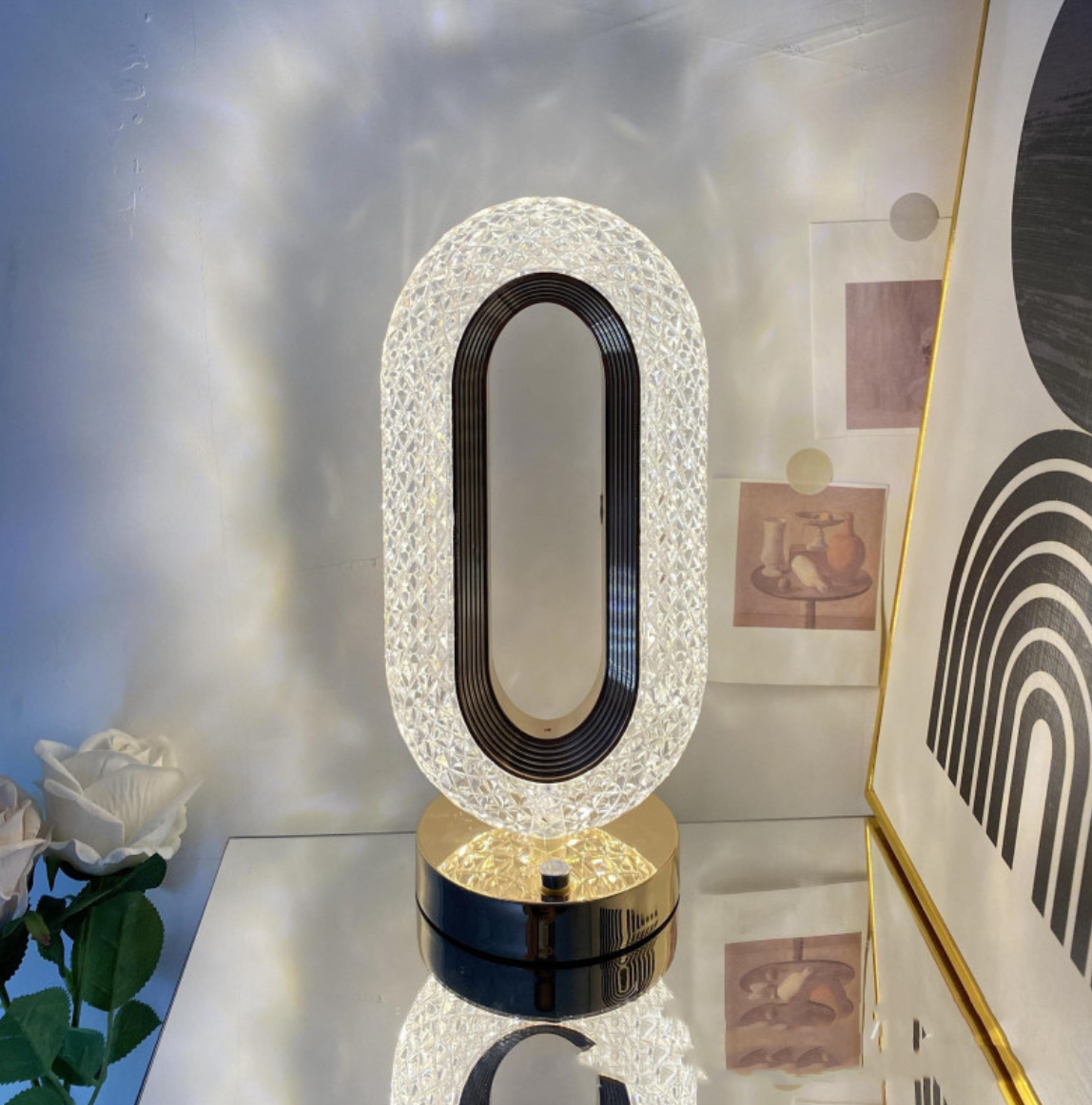 Crystal Touch Desk Lamp — Elegant Mood Lighting for Home & Office