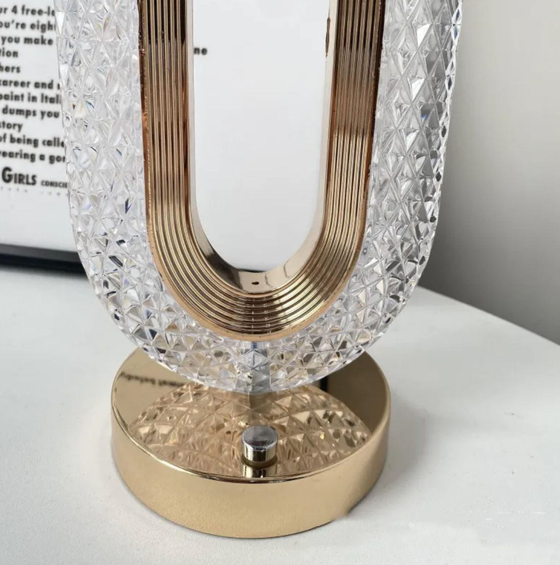 Crystal Touch Desk Lamp — Elegant Mood Lighting for Home & Office