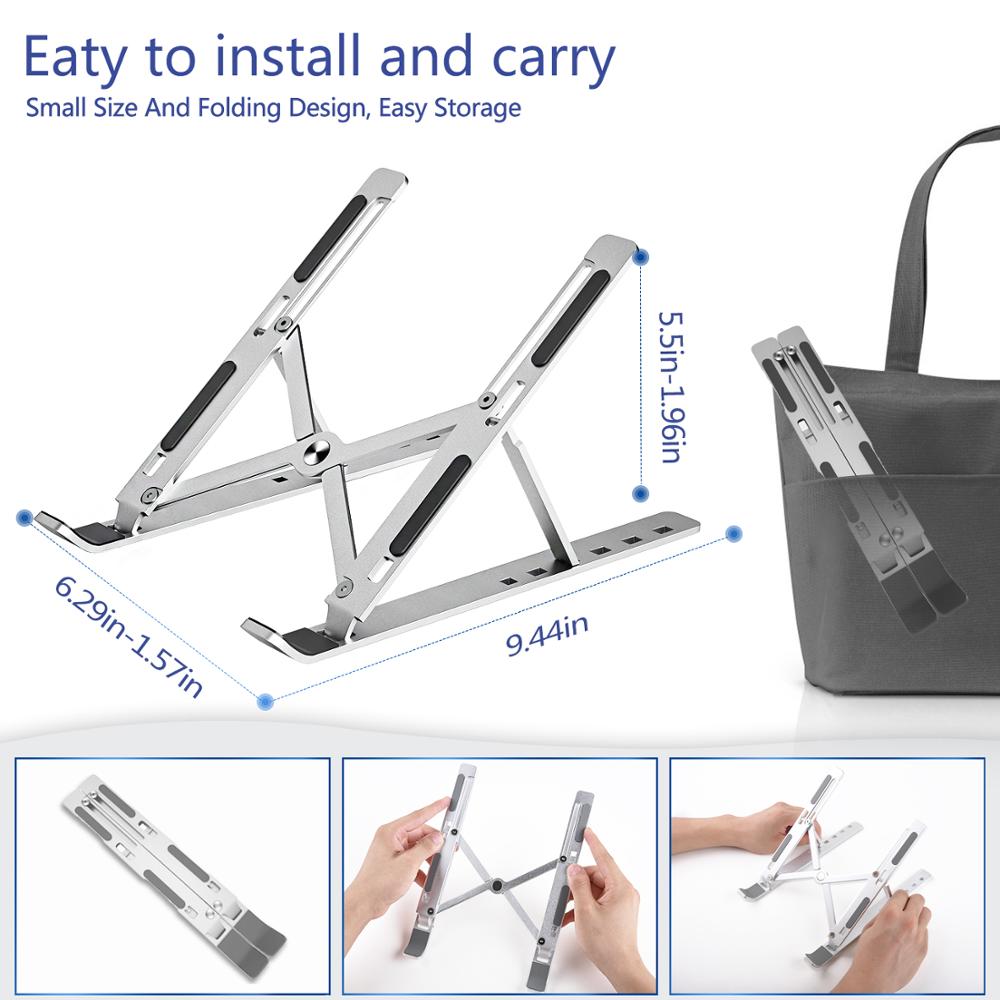 FlexDesk Tragbarer Laptopständer – Verstellbar & Faltbar