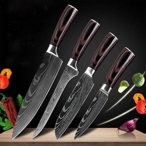 Pro Chef Knife Set — 6 or 8 Piece Kitchen Collection