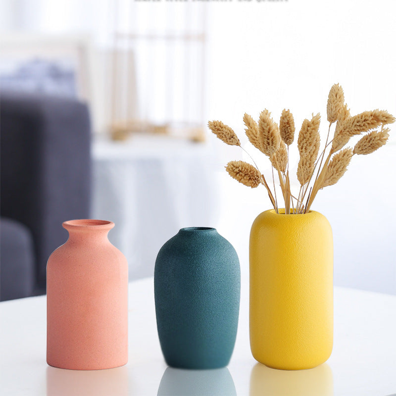 Jarrón Nórdico de Cerámica Creativo para la Decoración del Hogar