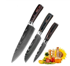 Pro Chef Knife Set — 6 or 8 Piece Kitchen Collection