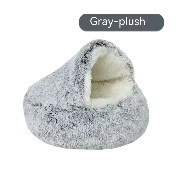 Nido de cama semicerrado para gatos