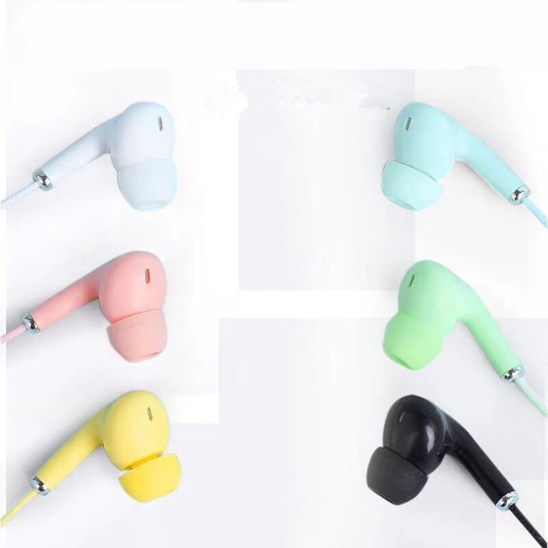 Macaron Hue Wired Earbuds with Noise Canceling Mic