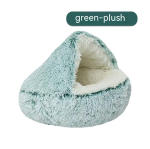 Nido de cama semicerrado para gatos