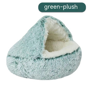 Nido de cama semicerrado para gatos