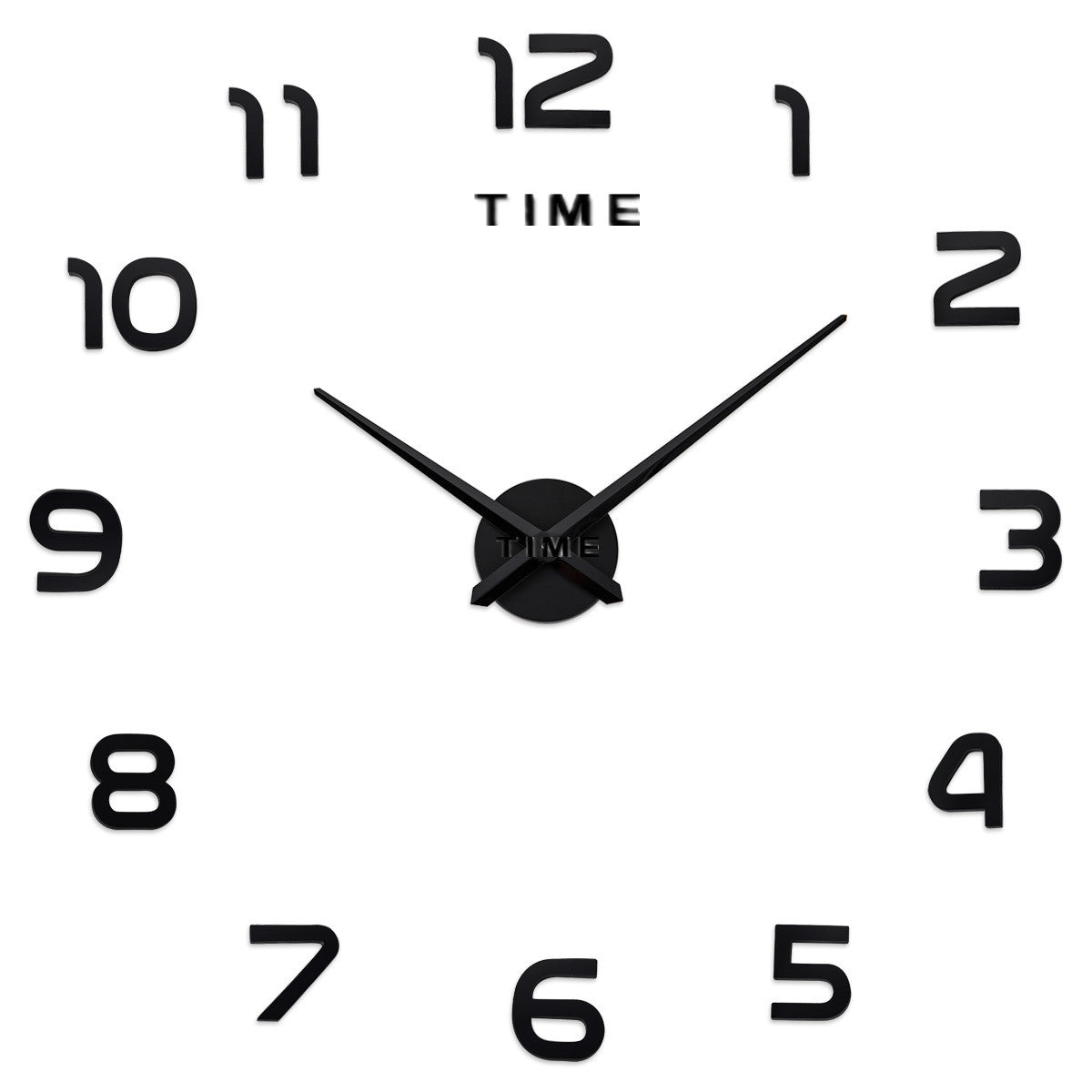 Large DIY Acrylic Mirror Wall Clock — Modern Nordic Home Decor