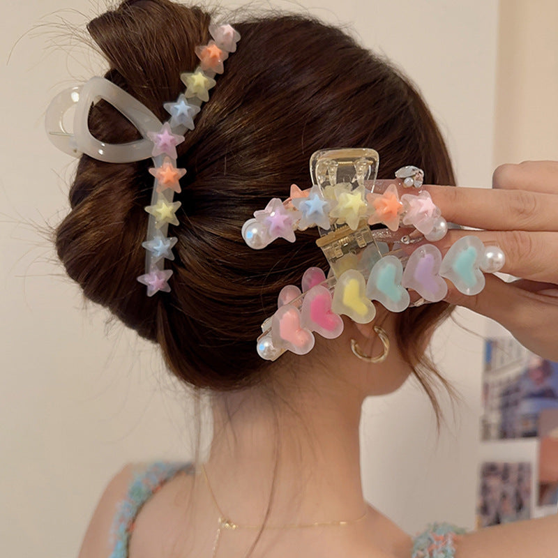 Chic Star Love Hair Clip - Elegant Style Enhancer
