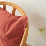 Almohada de algodón lavado de estilo retro en color liso