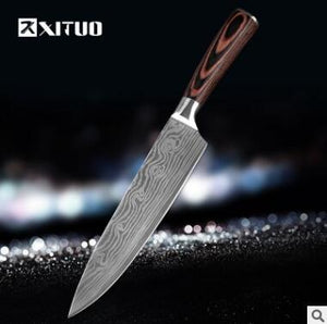 Pro Chef Knife Set — 6 or 8 Piece Kitchen Collection