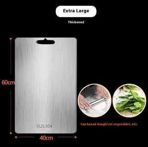 Tabla de cortar de acero inoxidable de doble cara