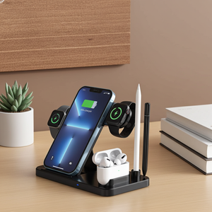 3-in-1 Wireless Charging Station — Charge Phone, Watch & Earbuds Together