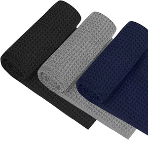 Toalla de microfibra de golf Piña de madera con mosquetón