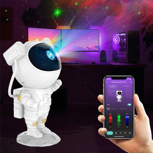 Astronaut Galaxy Projector Night Light — Starry Sky for Bedroom & Kids' Rooms