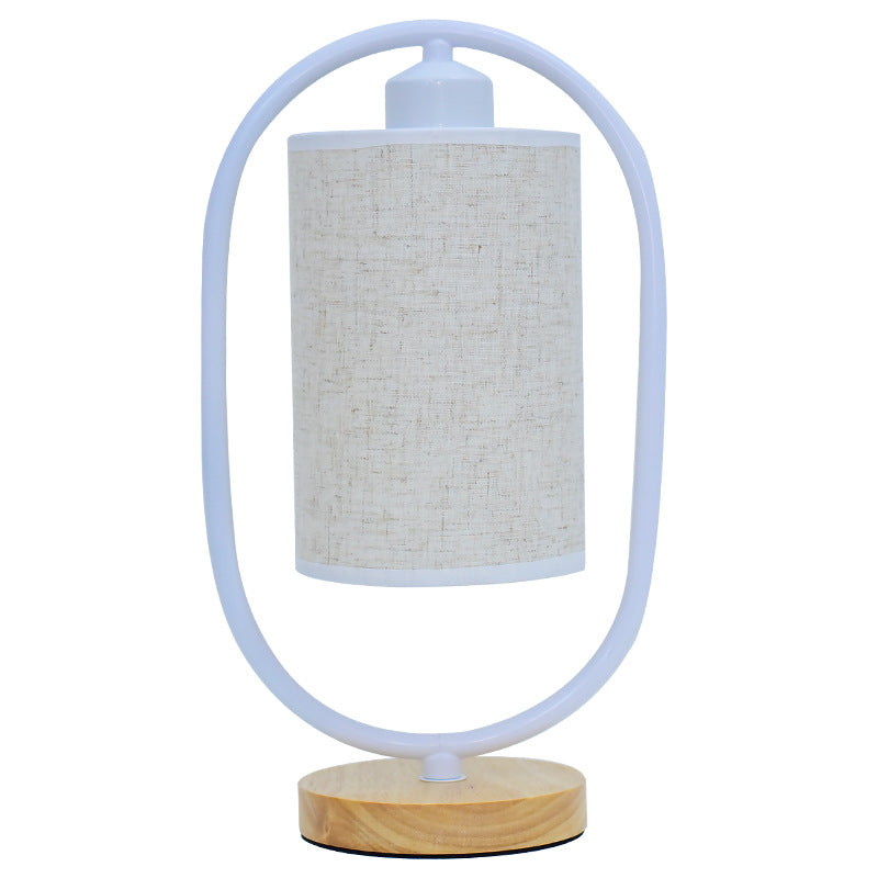 Stylish bedroom table lamp with premium fabric shade