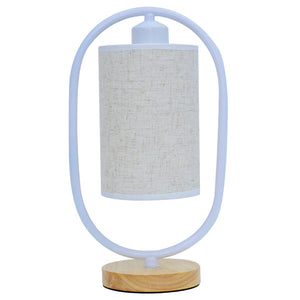 Stylish bedroom table lamp with premium fabric shade