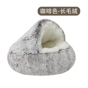 Nido de cama semicerrado para gatos