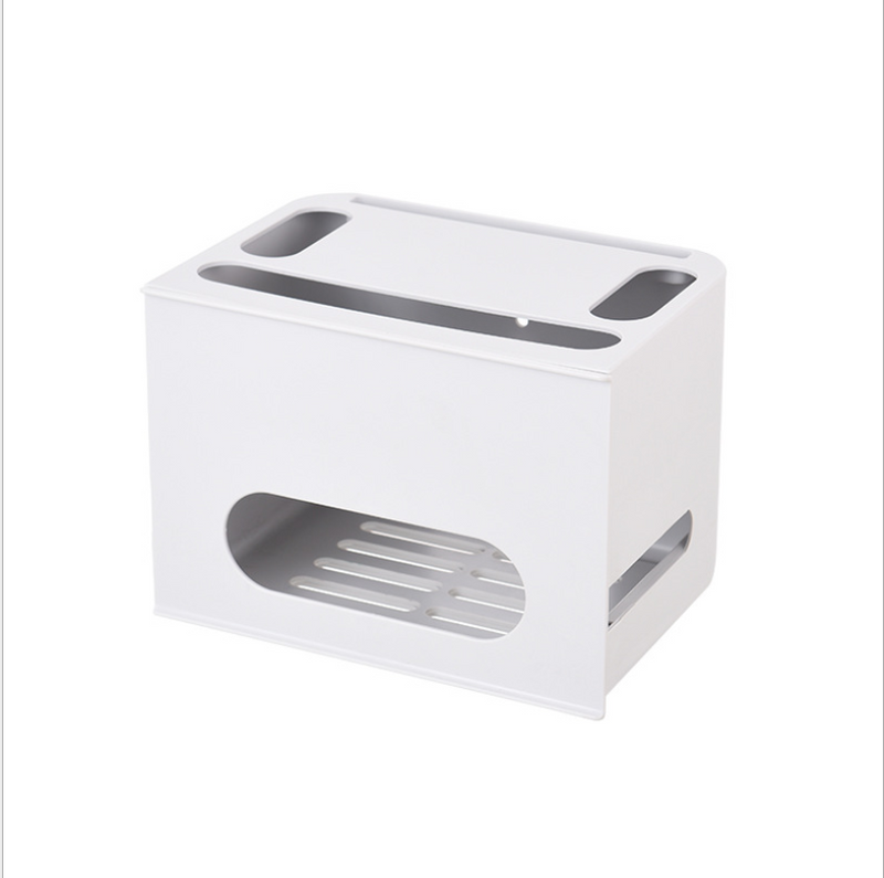 Storage Box and Cable Organizer with Power Strip Protection