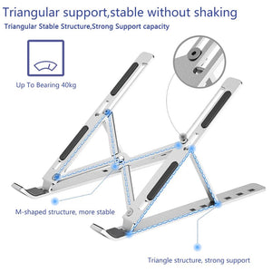 FlexDesk Tragbarer Laptopständer – Verstellbar & Faltbar