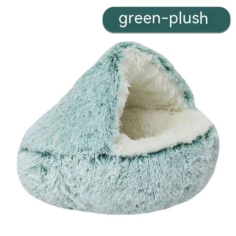 Nido de cama semicerrado para gatos