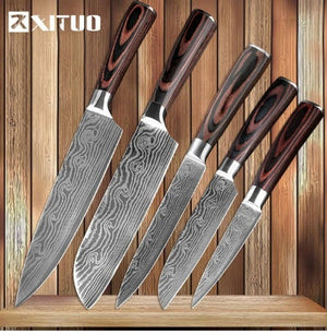 Pro Chef Knife Set — 6 or 8 Piece Kitchen Collection