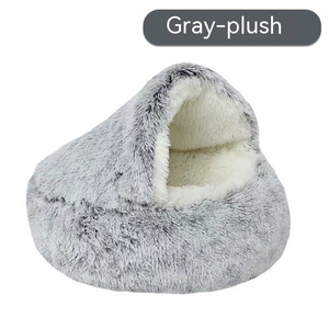 Nido de cama semicerrado para gatos